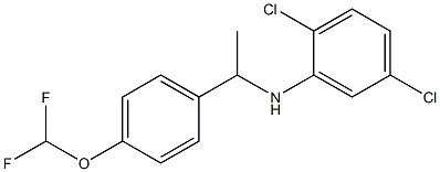 2,5-dichloro-N-{1-[4-(difluoromethoxy)phenyl]ethyl}aniline Struktur