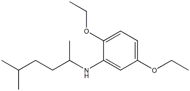 2,5-diethoxy-N-(5-methylhexan-2-yl)aniline Struktur