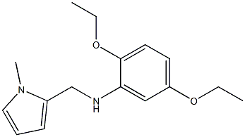 2,5-diethoxy-N-[(1-methyl-1H-pyrrol-2-yl)methyl]aniline Struktur