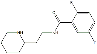 2,5-difluoro-N-(2-piperidin-2-ylethyl)benzamide Struktur