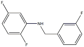 2,5-difluoro-N-[(3-fluorophenyl)methyl]aniline Struktur