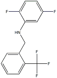 2,5-difluoro-N-{[2-(trifluoromethyl)phenyl]methyl}aniline Struktur