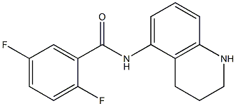 2,5-difluoro-N-1,2,3,4-tetrahydroquinolin-5-ylbenzamide Struktur