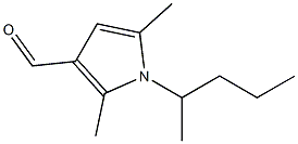 2,5-dimethyl-1-(pentan-2-yl)-1H-pyrrole-3-carbaldehyde Struktur