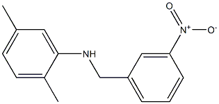 2,5-dimethyl-N-[(3-nitrophenyl)methyl]aniline Struktur