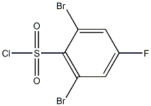 2,6-dibromo-4-fluorobenzenesulfonyl chloride Struktur