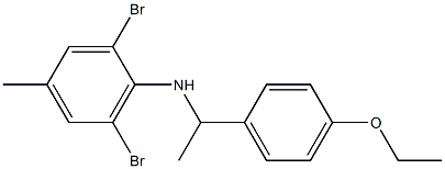 2,6-dibromo-N-[1-(4-ethoxyphenyl)ethyl]-4-methylaniline Struktur