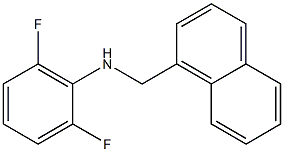 2,6-difluoro-N-(naphthalen-1-ylmethyl)aniline Struktur