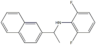 2,6-difluoro-N-[1-(naphthalen-2-yl)ethyl]aniline Struktur