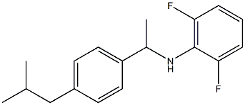 2,6-difluoro-N-{1-[4-(2-methylpropyl)phenyl]ethyl}aniline Struktur