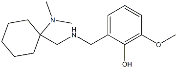 2-[({[1-(dimethylamino)cyclohexyl]methyl}amino)methyl]-6-methoxyphenol Struktur