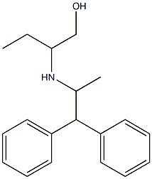 2-[(1,1-diphenylpropan-2-yl)amino]butan-1-ol Struktur