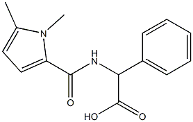 2-[(1,5-dimethyl-1H-pyrrol-2-yl)formamido]-2-phenylacetic acid Struktur