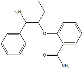 2-[(1-amino-1-phenylbutan-2-yl)oxy]benzamide Struktur