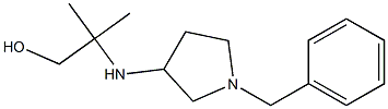 2-[(1-benzylpyrrolidin-3-yl)amino]-2-methylpropan-1-ol Struktur