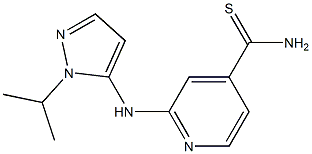 2-[(1-isopropyl-1H-pyrazol-5-yl)amino]pyridine-4-carbothioamide Struktur