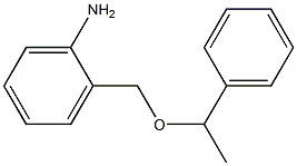 2-[(1-phenylethoxy)methyl]aniline Struktur