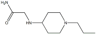 2-[(1-propylpiperidin-4-yl)amino]acetamide Struktur