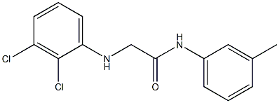 2-[(2,3-dichlorophenyl)amino]-N-(3-methylphenyl)acetamide Struktur