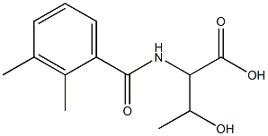 2-[(2,3-dimethylbenzoyl)amino]-3-hydroxybutanoic acid Struktur