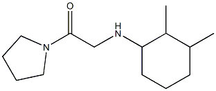 2-[(2,3-dimethylcyclohexyl)amino]-1-(pyrrolidin-1-yl)ethan-1-one Struktur