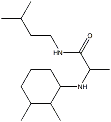 2-[(2,3-dimethylcyclohexyl)amino]-N-(3-methylbutyl)propanamide Struktur