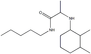 2-[(2,3-dimethylcyclohexyl)amino]-N-pentylpropanamide Struktur