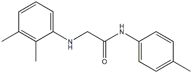 2-[(2,3-dimethylphenyl)amino]-N-(4-methylphenyl)acetamide Struktur