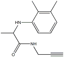 2-[(2,3-dimethylphenyl)amino]-N-(prop-2-yn-1-yl)propanamide Struktur