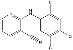 2-[(2,4,5-trichlorophenyl)amino]pyridine-3-carbonitrile Struktur