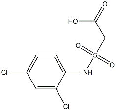 2-[(2,4-dichlorophenyl)sulfamoyl]acetic acid Struktur