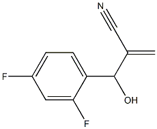 2-[(2,4-difluorophenyl)(hydroxy)methyl]prop-2-enenitrile Struktur