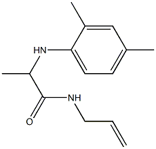 2-[(2,4-dimethylphenyl)amino]-N-(prop-2-en-1-yl)propanamide Struktur