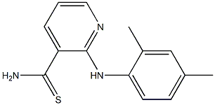 2-[(2,4-dimethylphenyl)amino]pyridine-3-carbothioamide Struktur