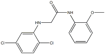 2-[(2,5-dichlorophenyl)amino]-N-(2-methoxyphenyl)acetamide Struktur