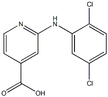 2-[(2,5-dichlorophenyl)amino]pyridine-4-carboxylic acid Struktur