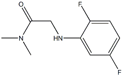 2-[(2,5-difluorophenyl)amino]-N,N-dimethylacetamide Struktur