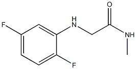 2-[(2,5-difluorophenyl)amino]-N-methylacetamide Struktur