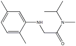 2-[(2,5-dimethylphenyl)amino]-N-methyl-N-(propan-2-yl)acetamide Struktur