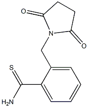 2-[(2,5-dioxopyrrolidin-1-yl)methyl]benzenecarbothioamide Struktur