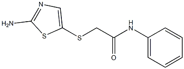 2-[(2-amino-1,3-thiazol-5-yl)thio]-N-phenylacetamide Struktur