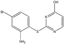 2-[(2-amino-4-bromophenyl)sulfanyl]pyrimidin-4-ol Struktur