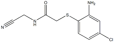 2-[(2-amino-4-chlorophenyl)sulfanyl]-N-(cyanomethyl)acetamide Struktur