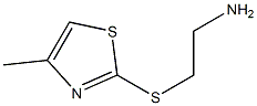 2-[(2-aminoethyl)sulfanyl]-4-methyl-1,3-thiazole Struktur