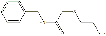 2-[(2-aminoethyl)sulfanyl]-N-benzylacetamide Struktur