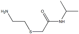 2-[(2-aminoethyl)thio]-N-isopropylacetamide Struktur