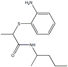 2-[(2-aminophenyl)sulfanyl]-N-(pentan-2-yl)propanamide Struktur