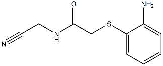 2-[(2-aminophenyl)thio]-N-(cyanomethyl)acetamide Struktur