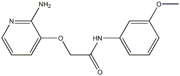 2-[(2-aminopyridin-3-yl)oxy]-N-(3-methoxyphenyl)acetamide Struktur