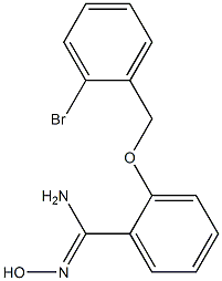 2-[(2-bromobenzyl)oxy]-N'-hydroxybenzenecarboximidamide Struktur